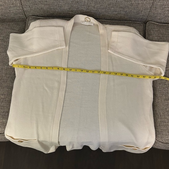 St. John Cream Women's Cardigan - Picture 8 of 8